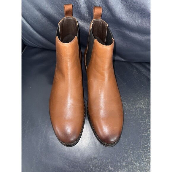 Cole Haan Mens Size 13 Grand+Dress Chelsea Leather Boots British Tan C37859 NWOB main image 5